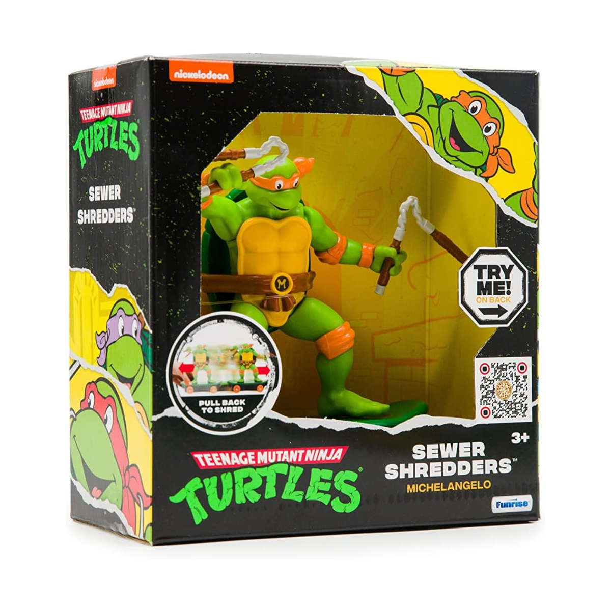 Teenage Mutant Ninja Turtles Michelangelo Sewer Shredders Skate New Toy