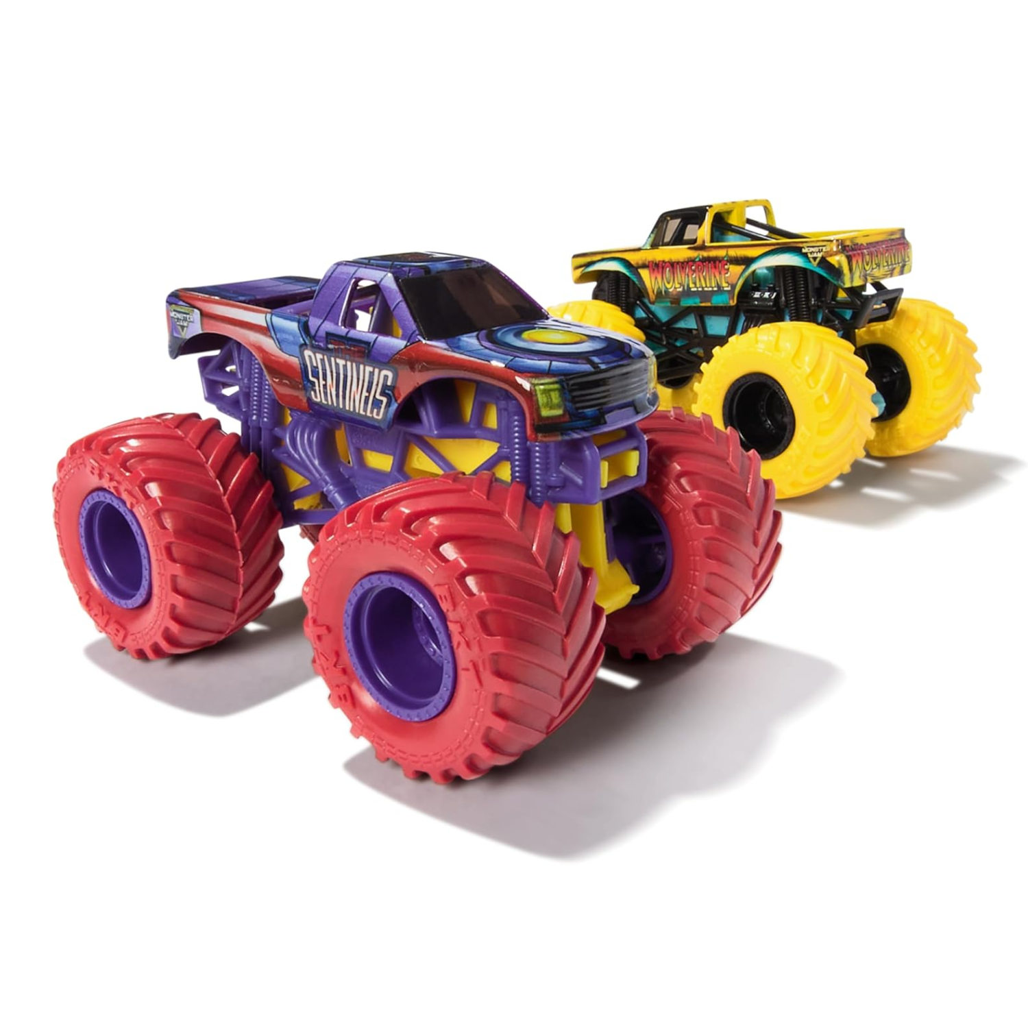 Monster Jam 2-Pack Truck The Sentinels vs Wolverine Diecast Action Ages 3 Plus