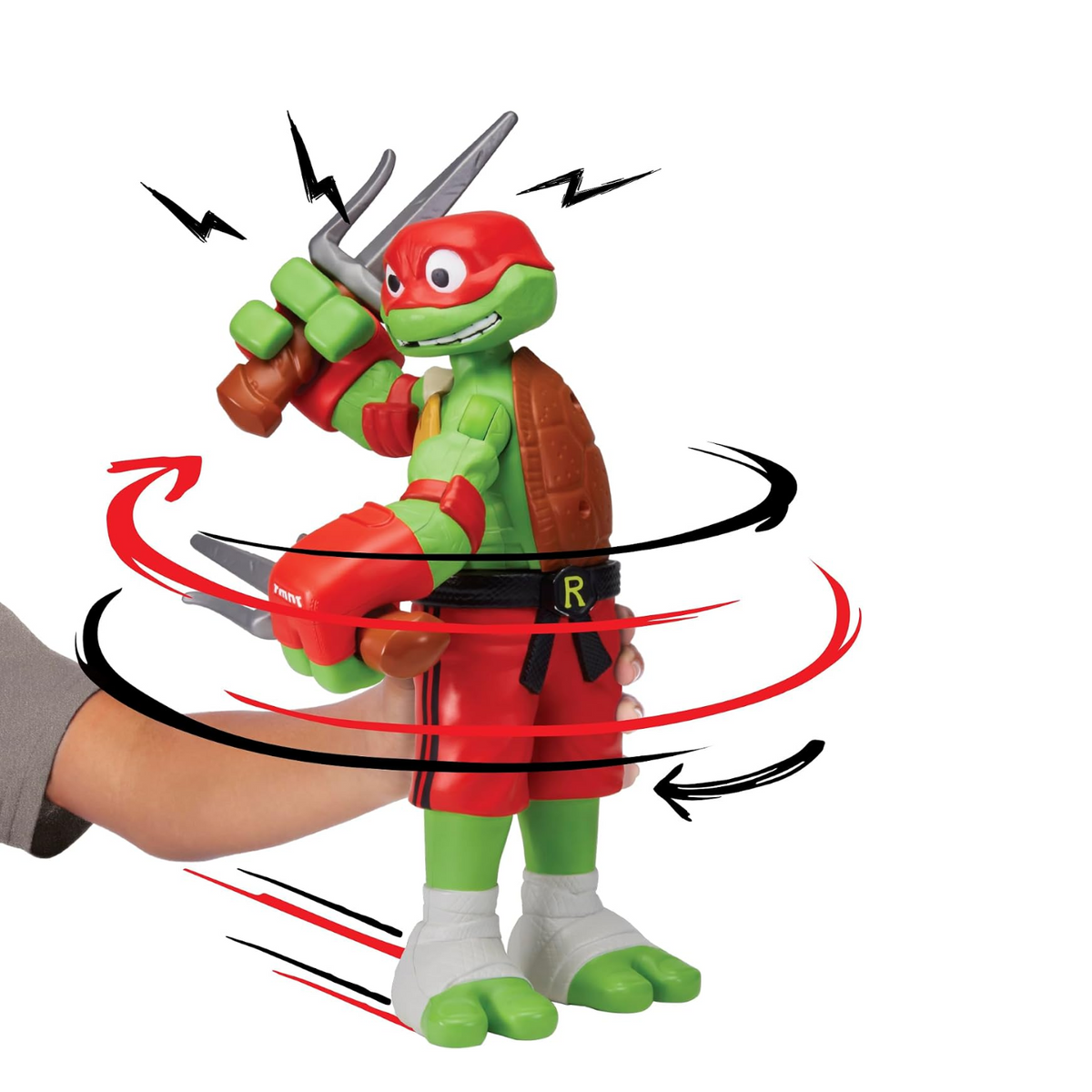 Tales of Teenage Mutant Ninja Turtles Giant Roll N Punch Raphael Figure New Toy