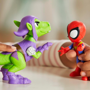 Spidey and Friends Hero Dino Webs New Toy Figure Spidey and Goblin Raptor