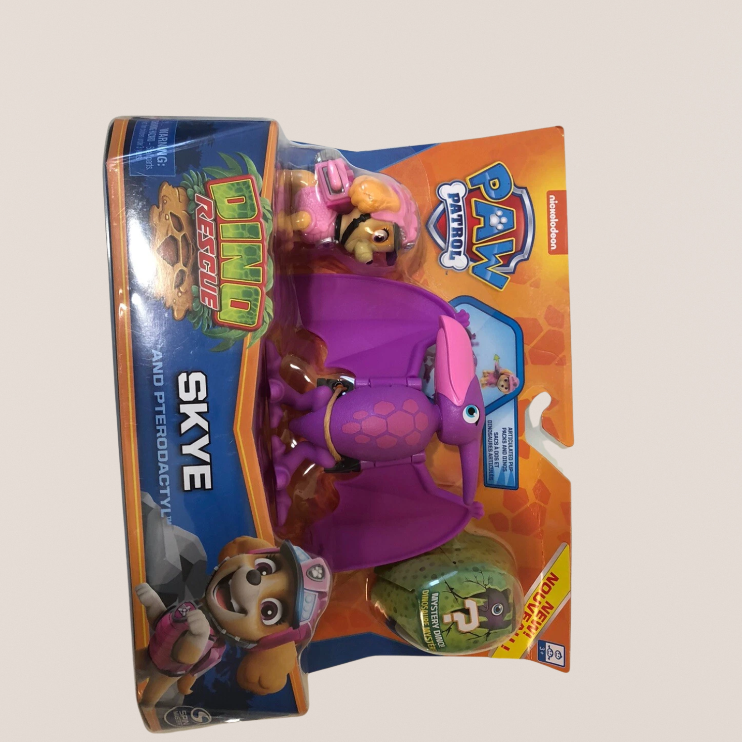 Paw Patrol Dino Rescue Skye & Pterodactyl Action Figure Playset Kids Toy Ages 3+