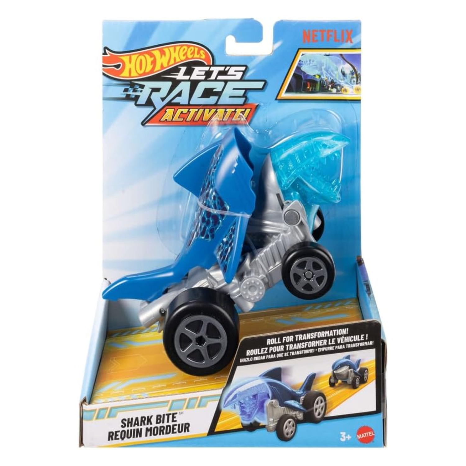 Hot Wheels Let's Race Activate Shark Bite Vehicle New Toy