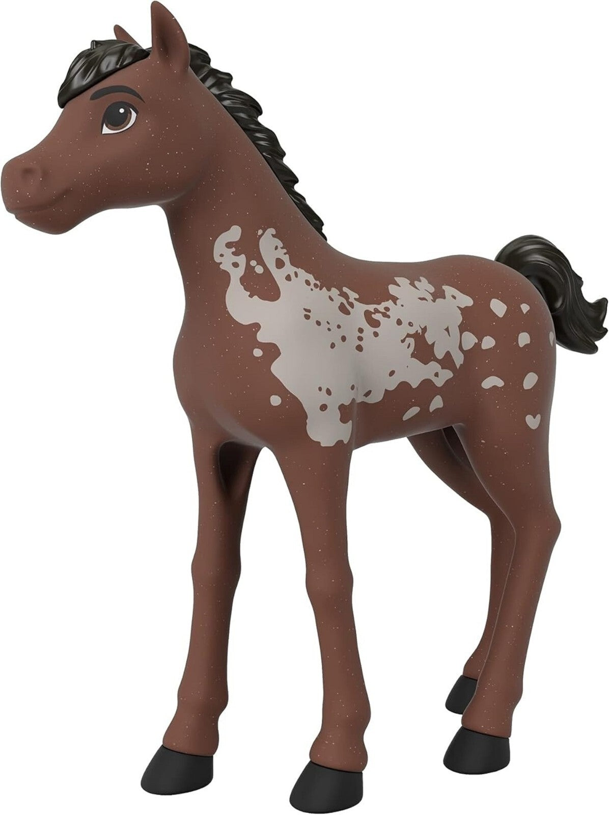 Spirit Untamed Brown Speckled Foul Riding Free Collector Horse Ages 3+ Toy Pony