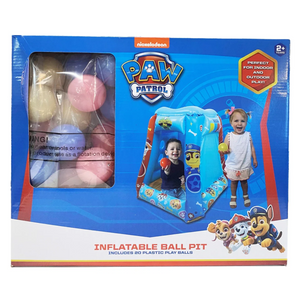 Paw Patrol Inflatable Ball Pit with 20 Balls Indoor Outdoor Play Ages 2 +