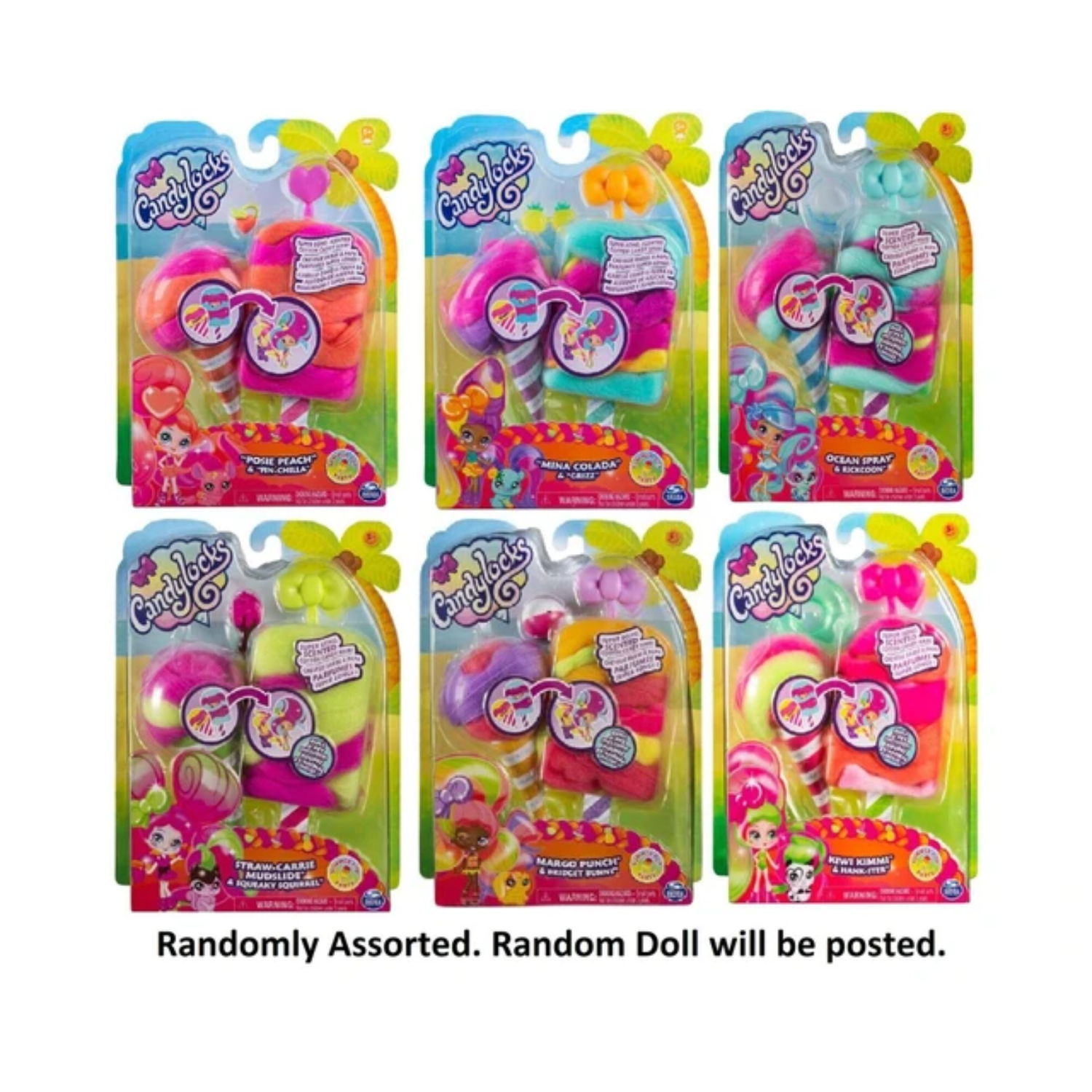 CandyLocks Surprise Scented Collectable Doll and Pet With Long Hair Accessory