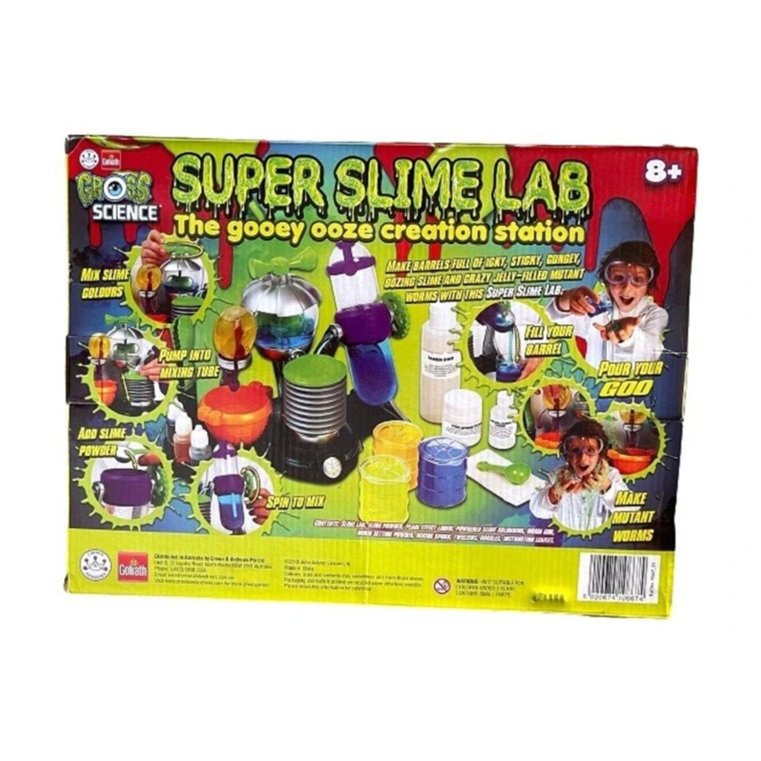 Super Slime Lab Science Project Make Worms Spin Your Slime Pump Go Gooey Ooze