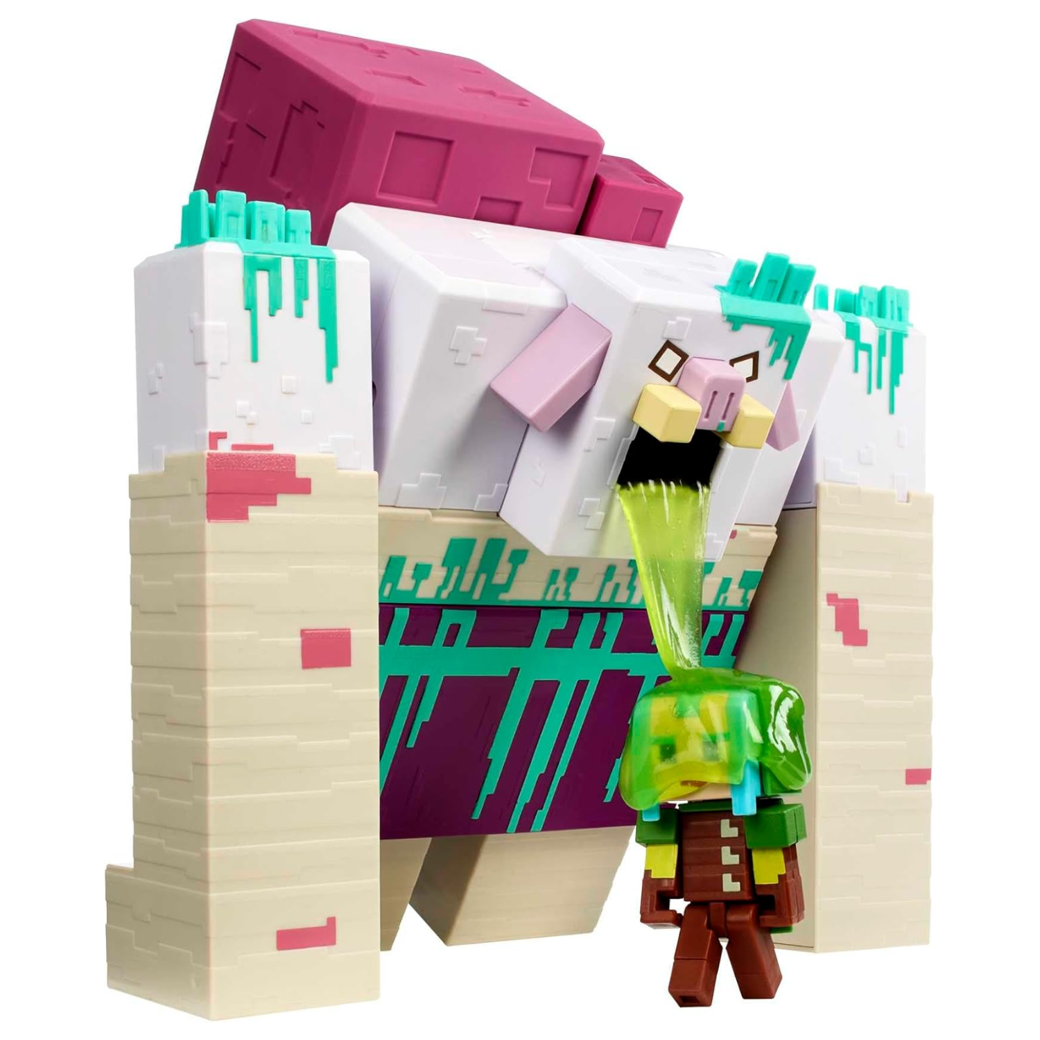 Minecraft Legends Devourer Figure with Slime Attack & Ranger 3.25 Inch Toy