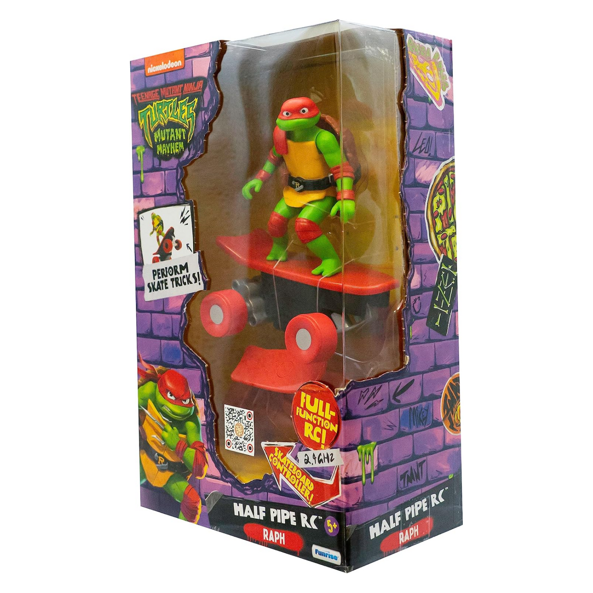 Teenage Mutant Ninja Turtle Raphael Half Pipe RC Vehicle Ages 5+ New Toy
