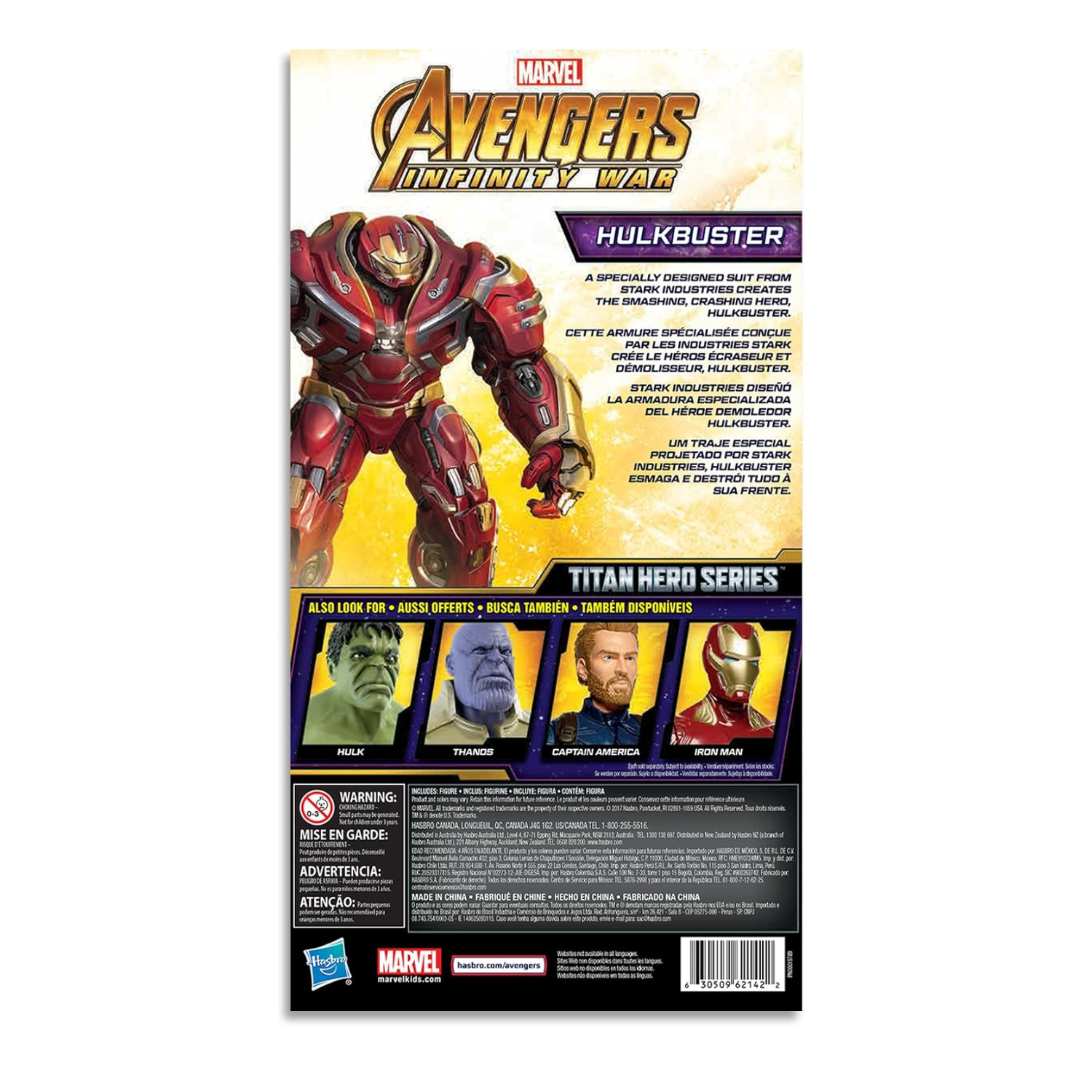 Marvel Avengers Titan Hero Hulkbuster 12" Action Figure Power FX Toy Ages 4+
