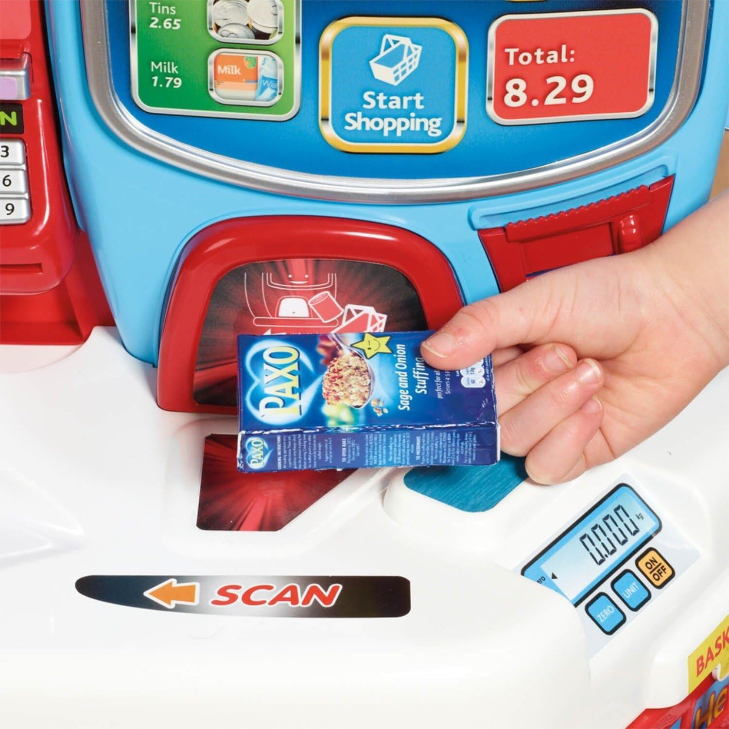 Casdon Kids Self Service Supermarket Roleplay Toy Checkout Scanner Sounds Action