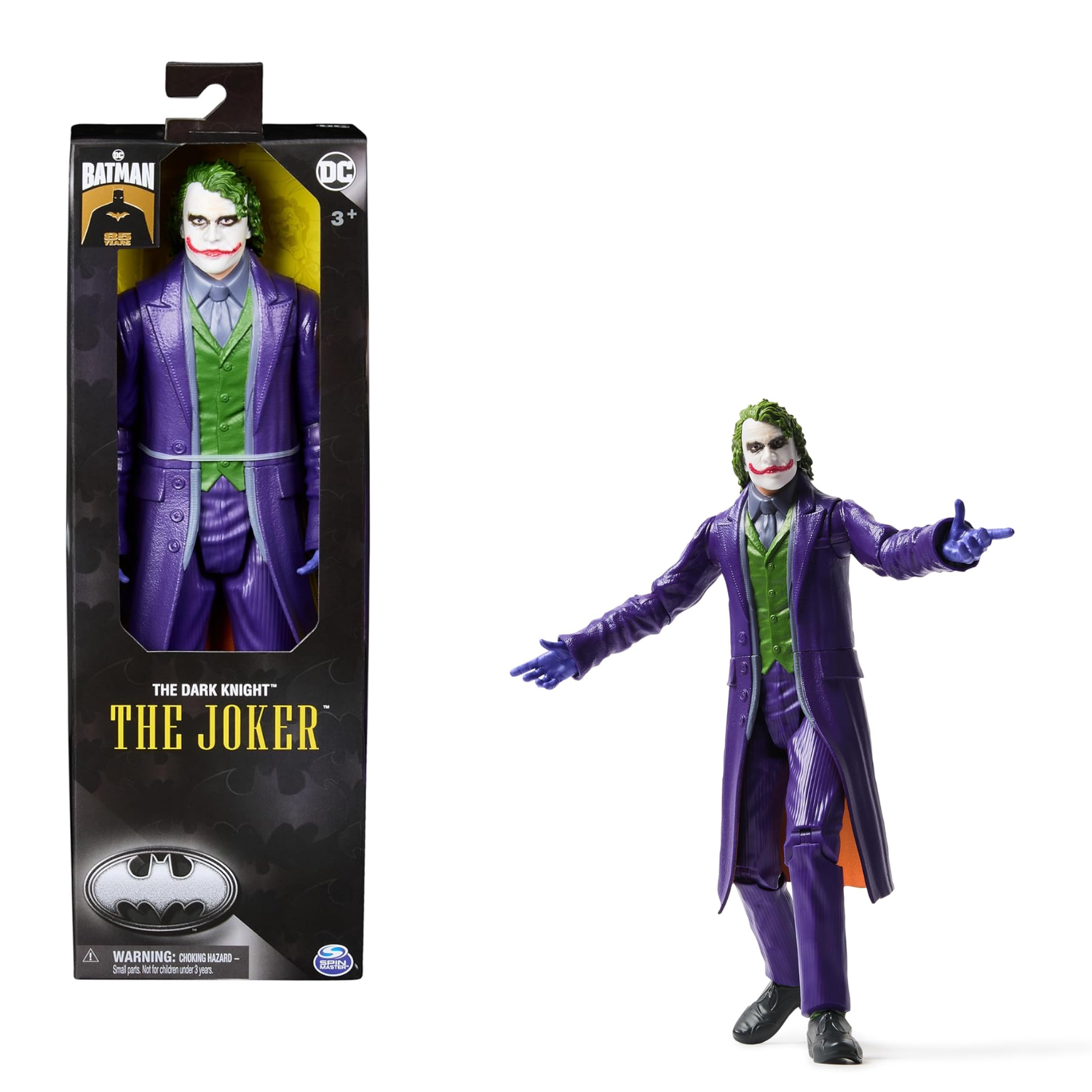 Batman The Dark Knight Joker 12" Action Figure Toy 85th Anniversary Ages 3+