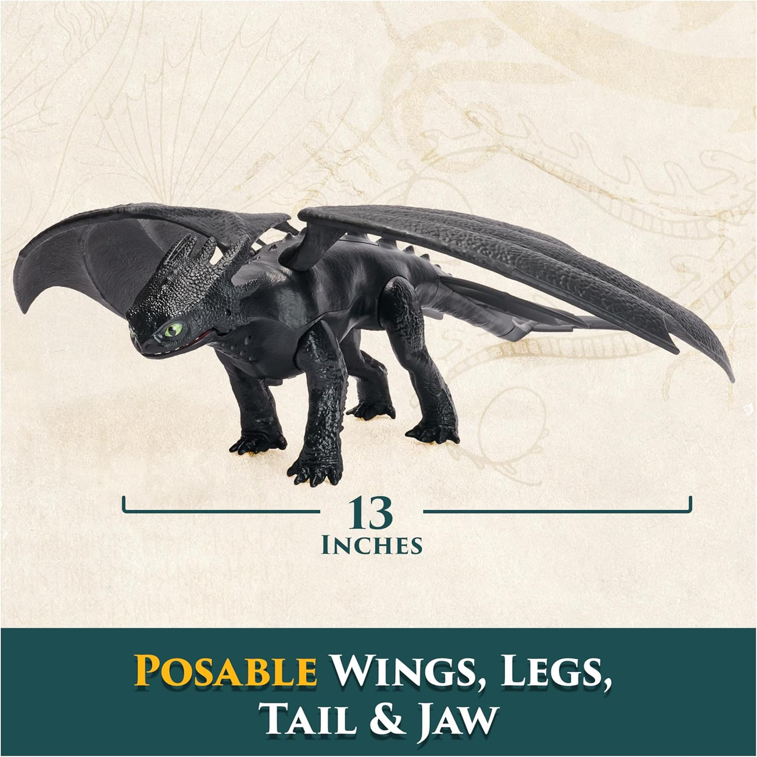 How to Train Your Dragon Plasma Sounds Night Fury 33 cm Action Figure