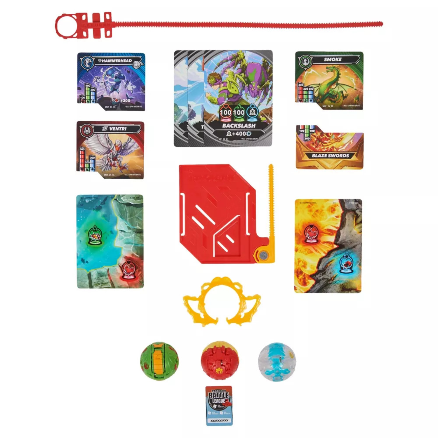 Bakugan Special Attack Ventri Smoke Hammerhead 3 Pack Spinning Battle Figre Play