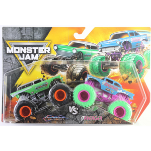 Monster Jam Series 33 Diecast Truck 2 Pack Avenger vs Avenger Toy Race Ages 3 +