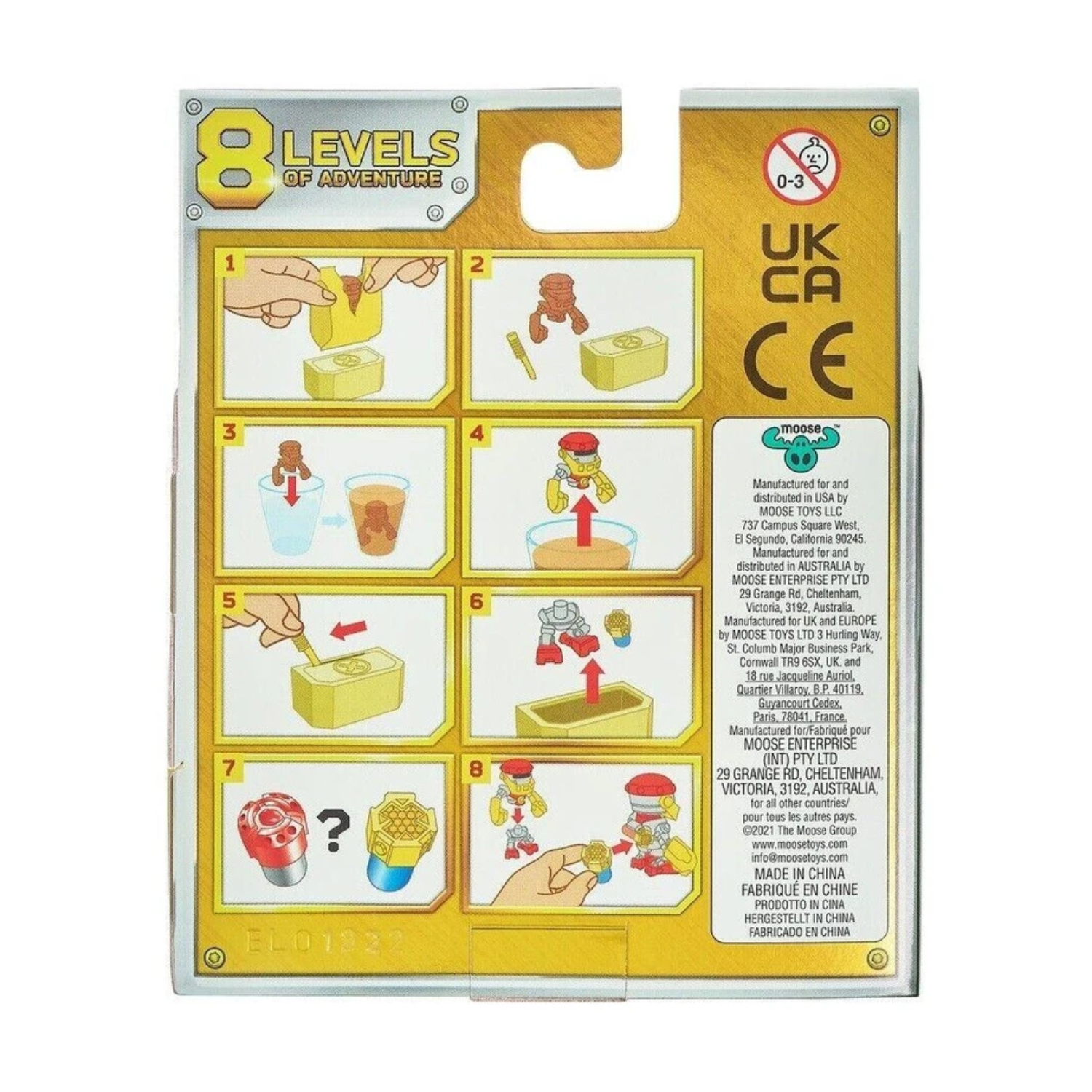 Treasure X Robots Gold Mini Robot Mystery Pack – Rust Reveal Toy Figure Ages 5+