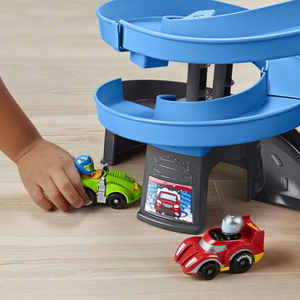 Fisher-Price Little People Hot Wheels Racing Loops Tower Playset Cars
