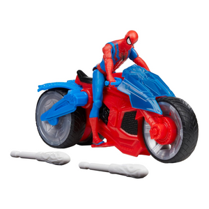 Spider-Man Web Blast Cycle 4-Inch Action Figure Bike With 2 Web Projectiles