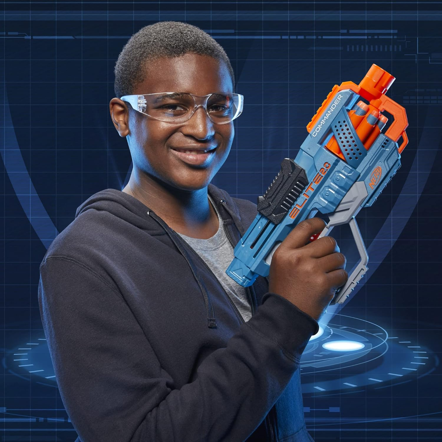 Nerf Elite 2.0 Commander RD-6 Blaster Fires 12 Darts 6-Dart Drum Ages 8 +
