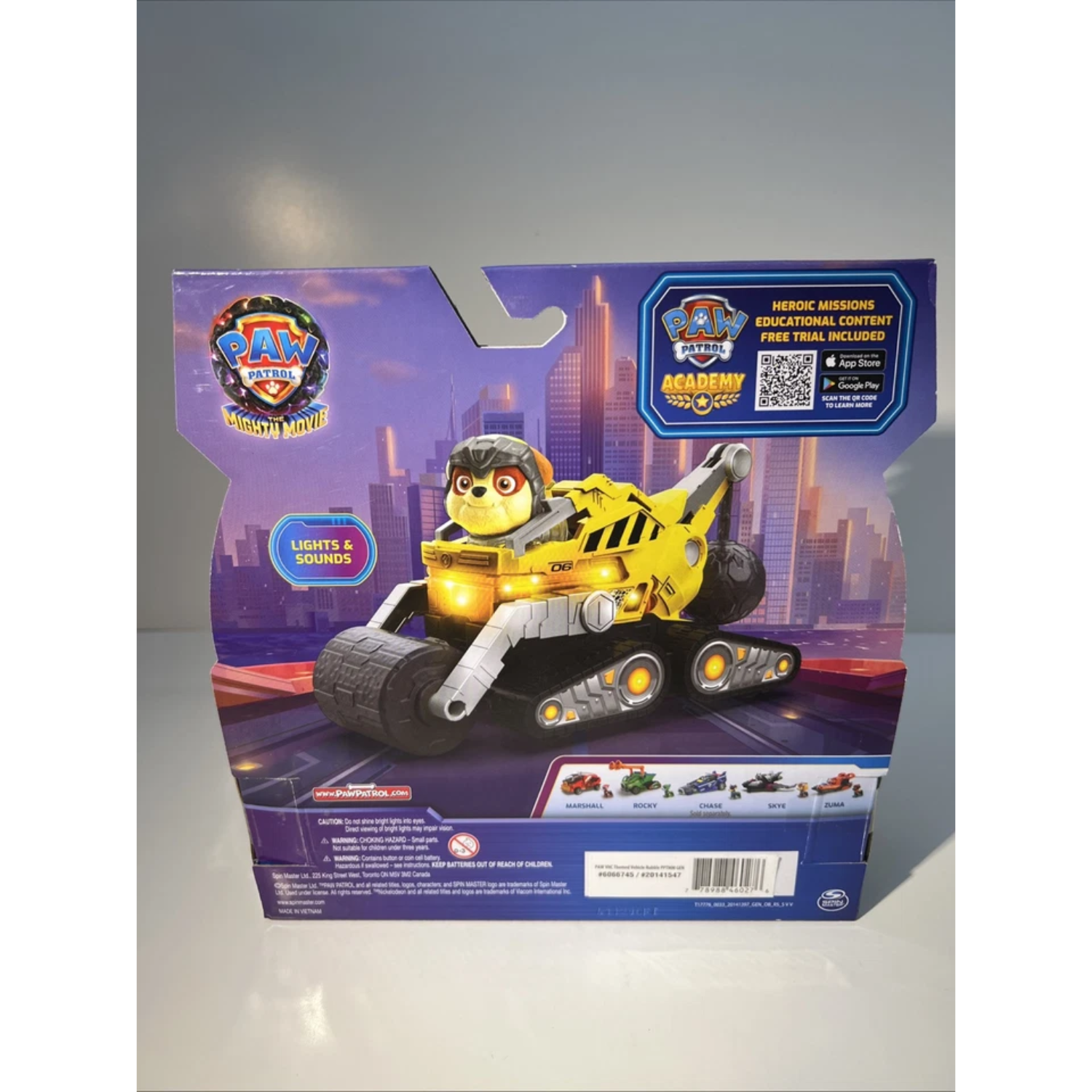 Paw Patrol-Rubble & bulldozer-The Mighty Movie Themed Assorted Zuma Rubble Chase