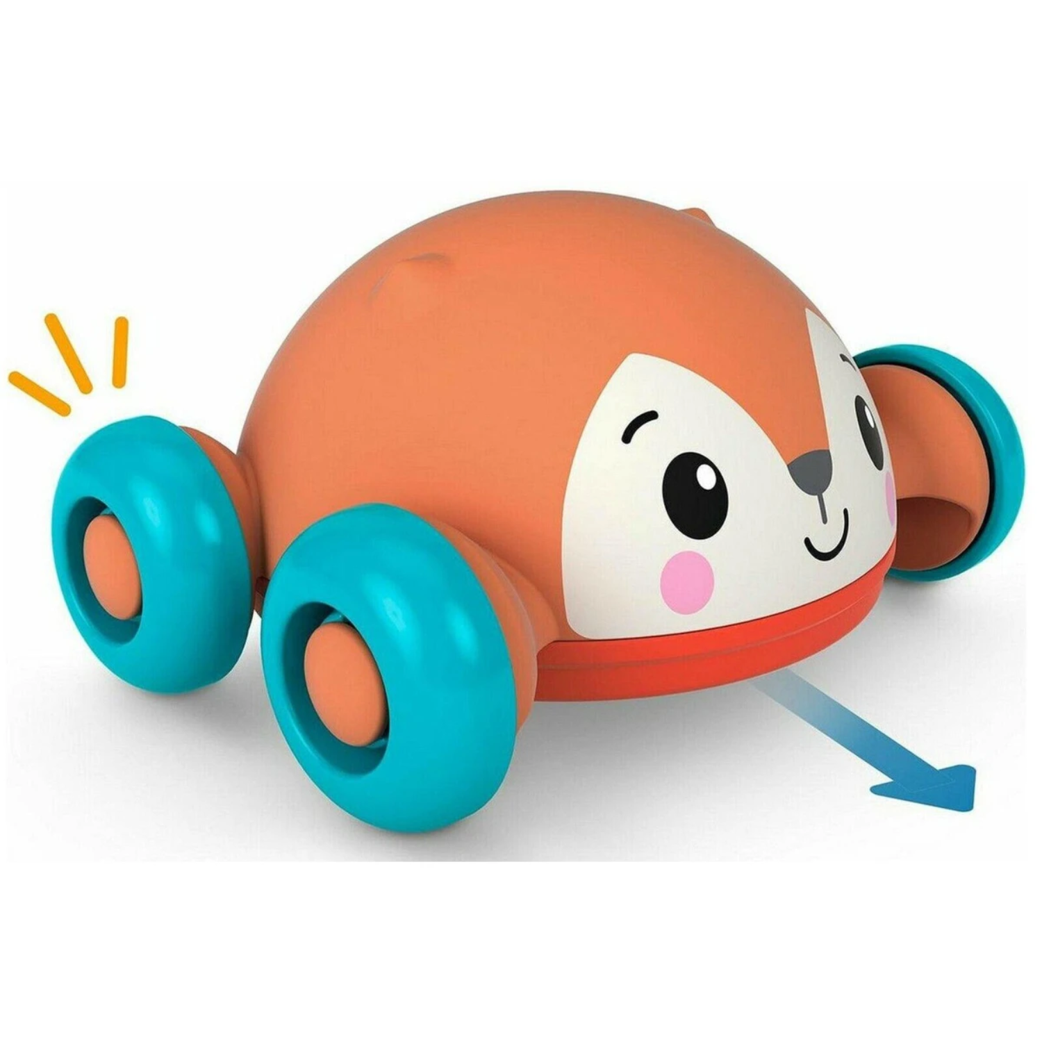 Fisher Price Baby Roll Pop and Zoom Friends Ages 2+ Toy Fox Car