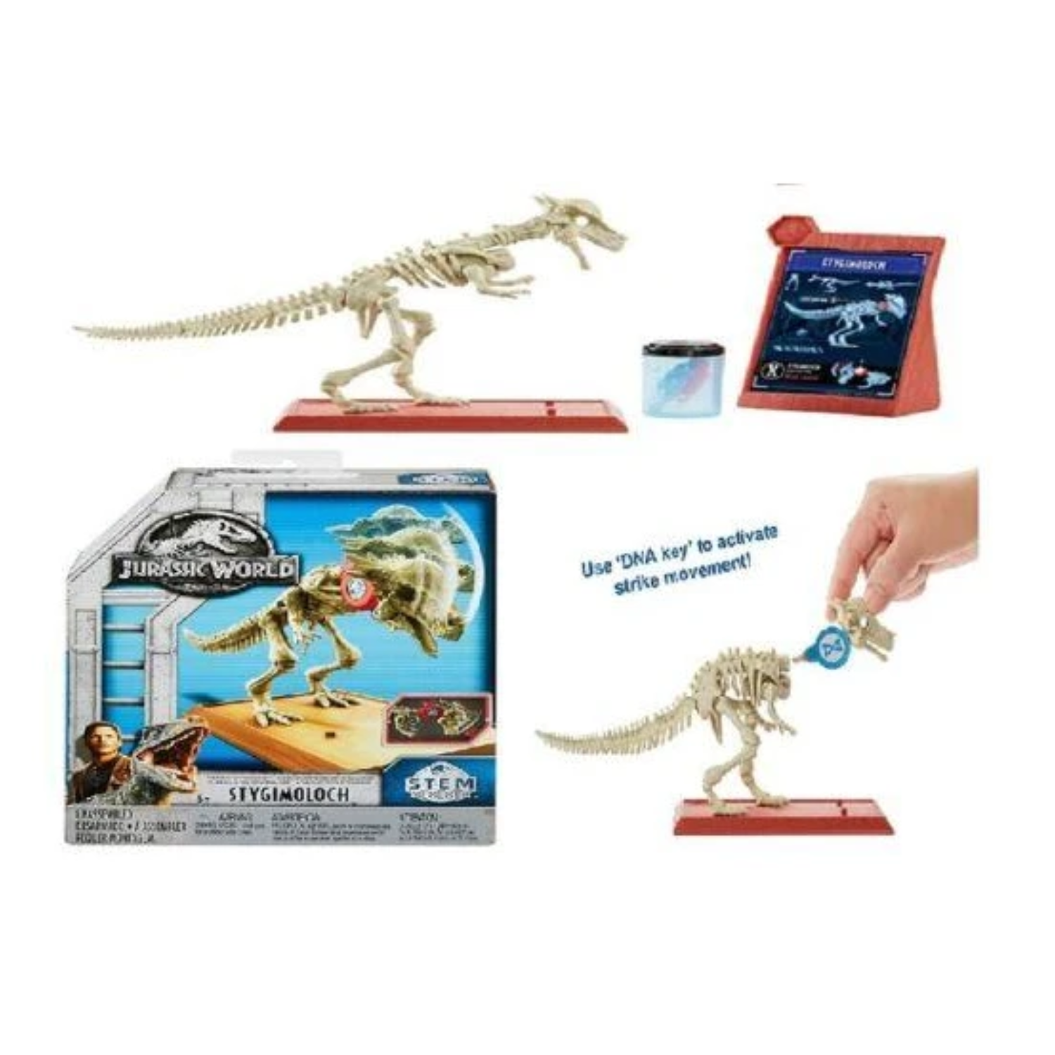 Jurassic World Stem Fossil Strikers Stygimoloch for Ages 6+