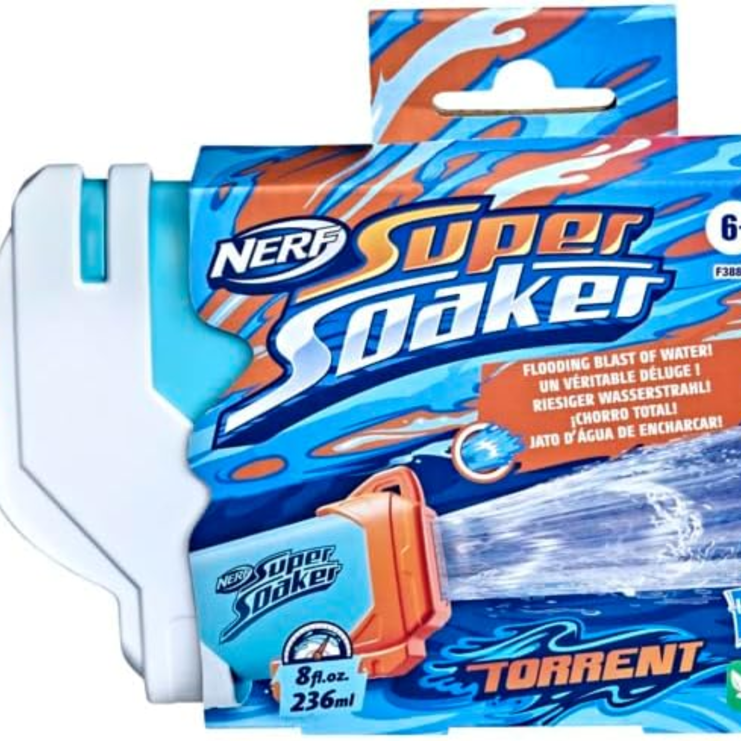 Nerf Super Soaker Torrent Water Blaster Pump Action Flood Blast Outdoor Play Fun