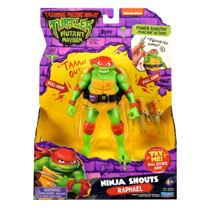 TMNT Ninja Turtles Mutation Mayhem Ninja Shouts Raphael 14 CM Action Figure New
