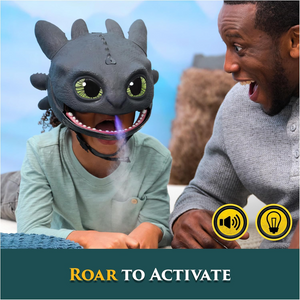 Dreamworks Dragons How to Train Your Dragon Toothless Mask Lights Sounds Play