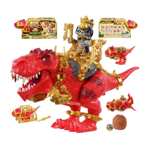 Treasure X Dino Dissection Action Figure T-Rex Dinosaur Gold Hunter Gear Armour