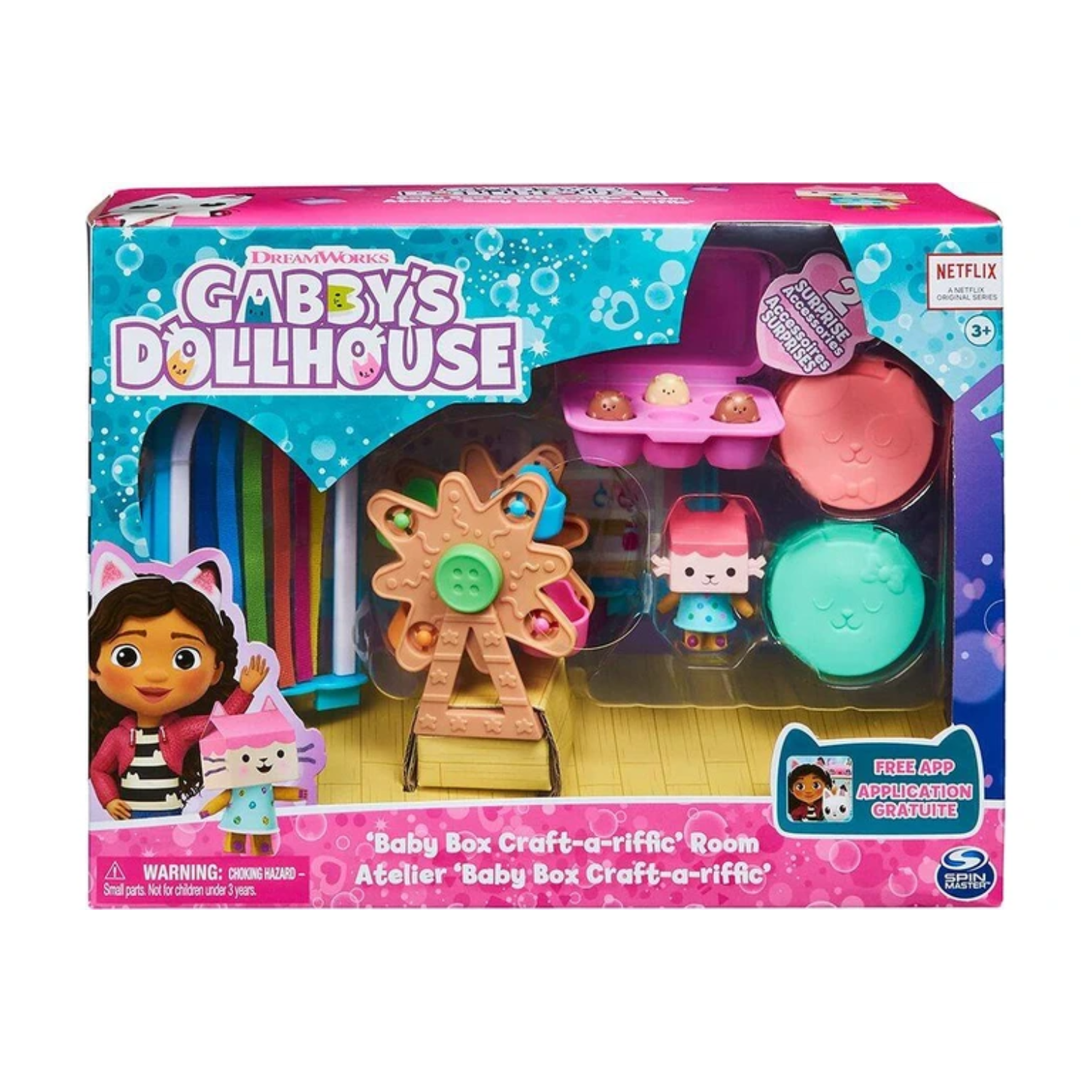 Gabby's Dollhouse Baby Box Craft-A-Riffic Deluxe Room Playset Gabby Play Gift
