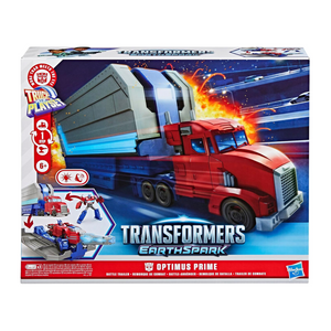 Transformers EarthSpark Optimus Prime Battle Trailer 2-in-1 Playset New Toy