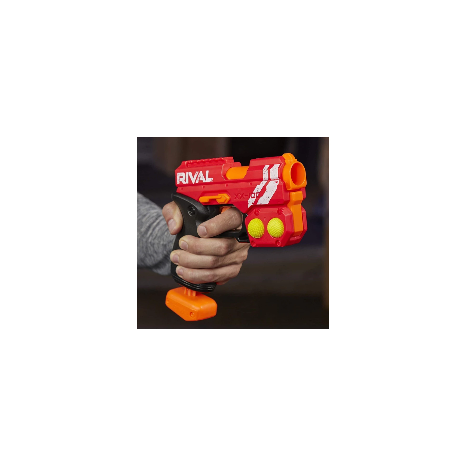 NERF Rival-Red Knockout XX-100 Blaster-Ages 14+ Toy Gun Play Fire Fight Round Gi