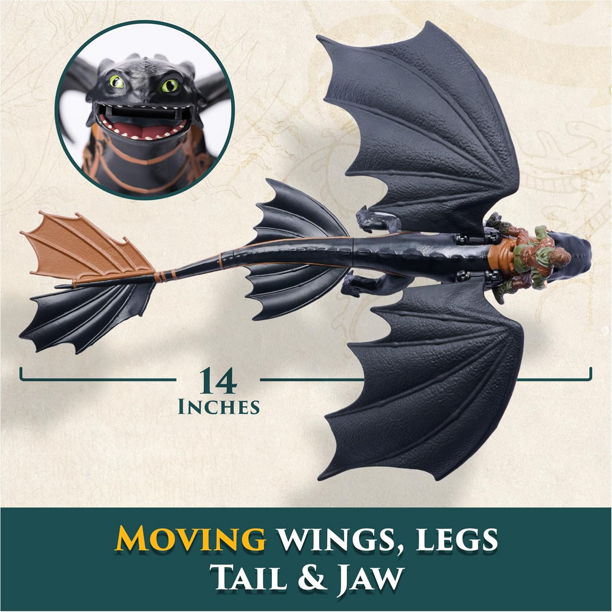 How to Train Your Dragon Toothless and Hiccup Figure New Toy