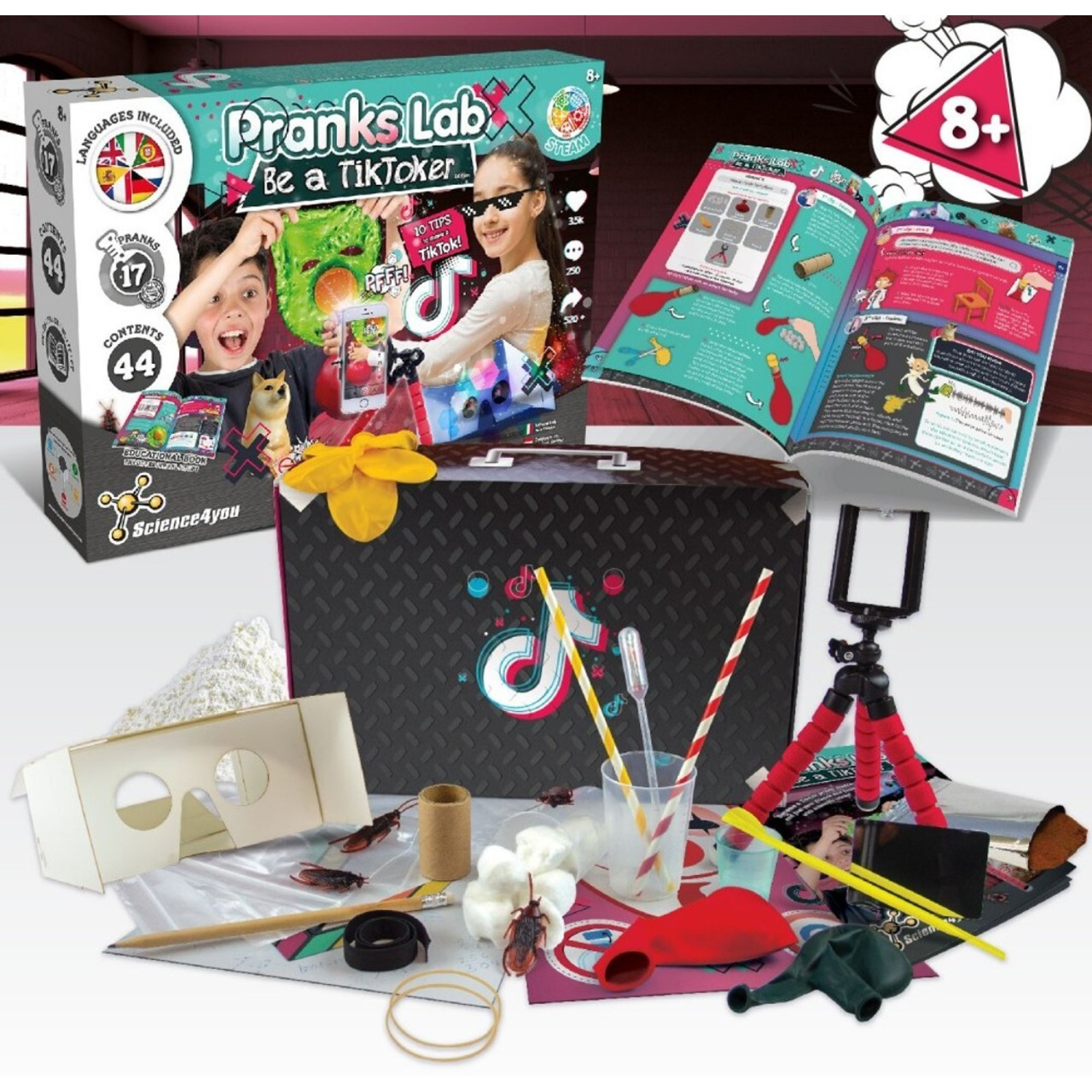 Science4you Science Pranks Lab Be a TikToker TikTok Edition Prank Project Card
