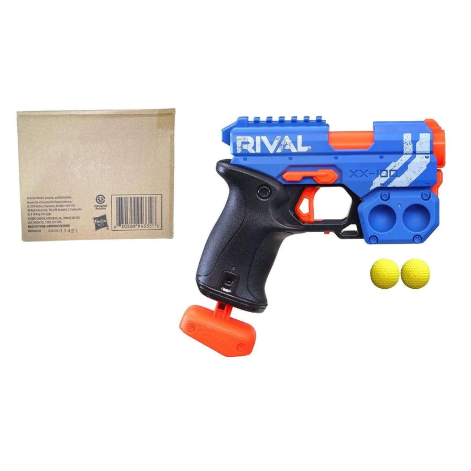 NERF Rival-Blue Knockout XX-100 Blaster-Ages 14+ Toy Gun Play Fire Fight Round