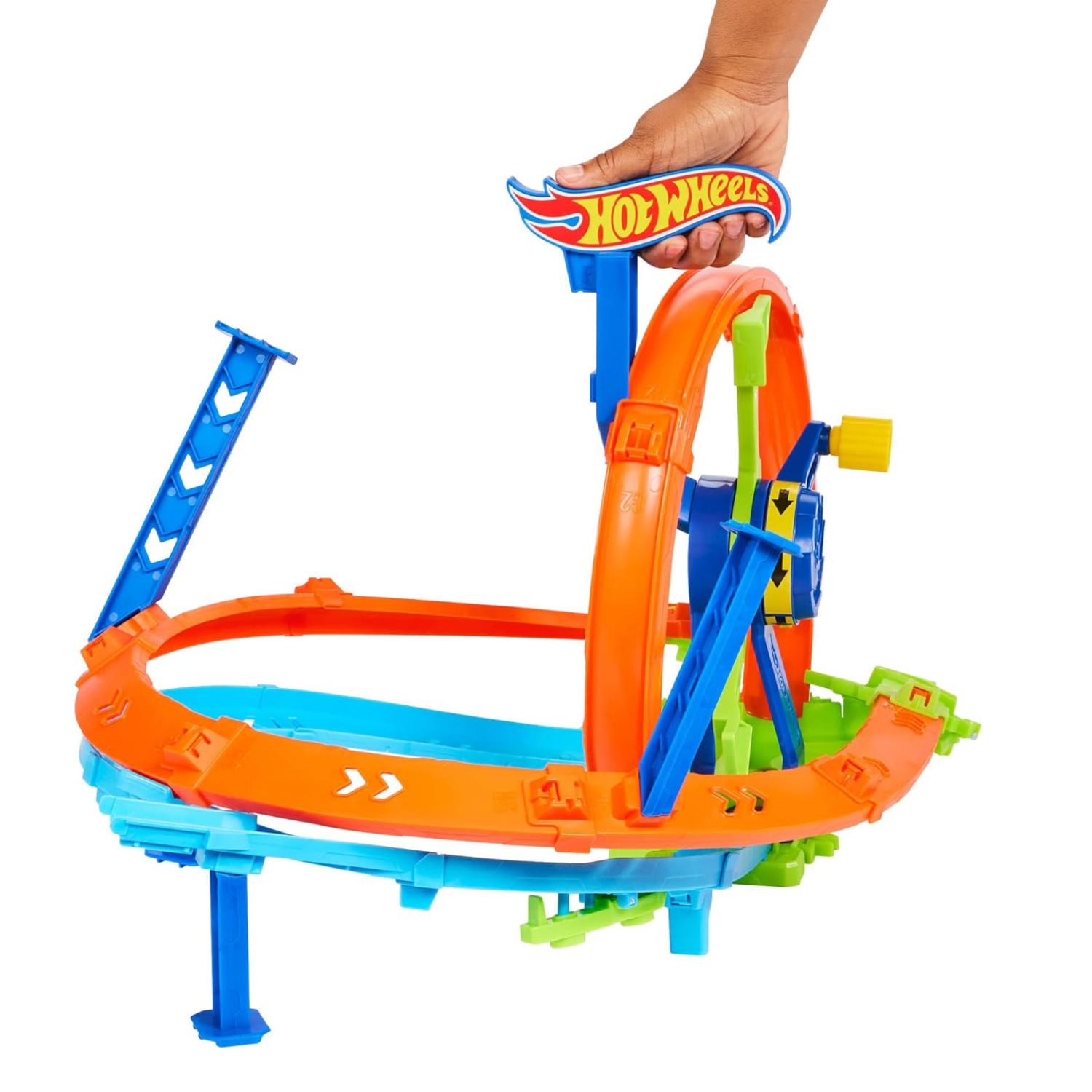 Hot Wheels Rapid Launch Loop Car Track Set Crash Zone Loop Kicker Play 4+ Toy
