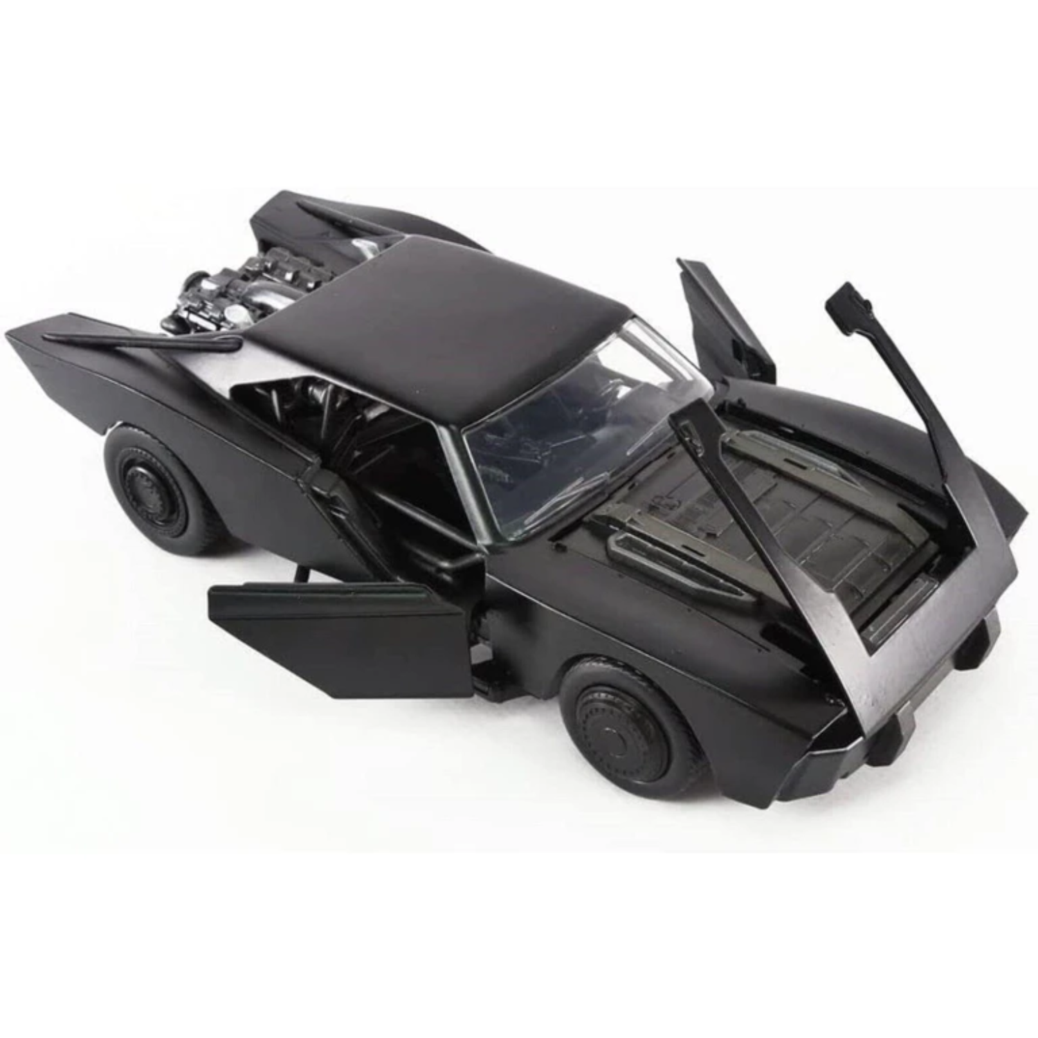 Batmobile with Batman Metal Figure Toy 1:24 Scale Hollywood Ride Race Car Play