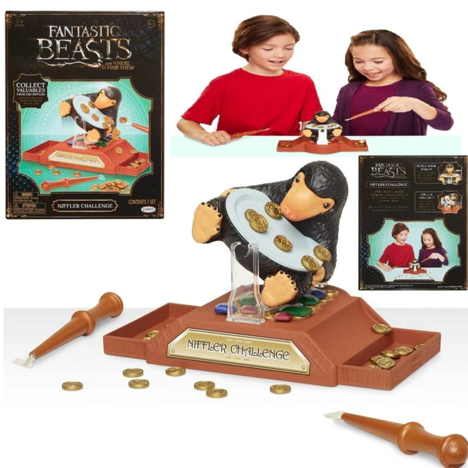 Harry Potter Wizarding World Niffler Challenge Game Ages 4+ Toy Play Coin Gift