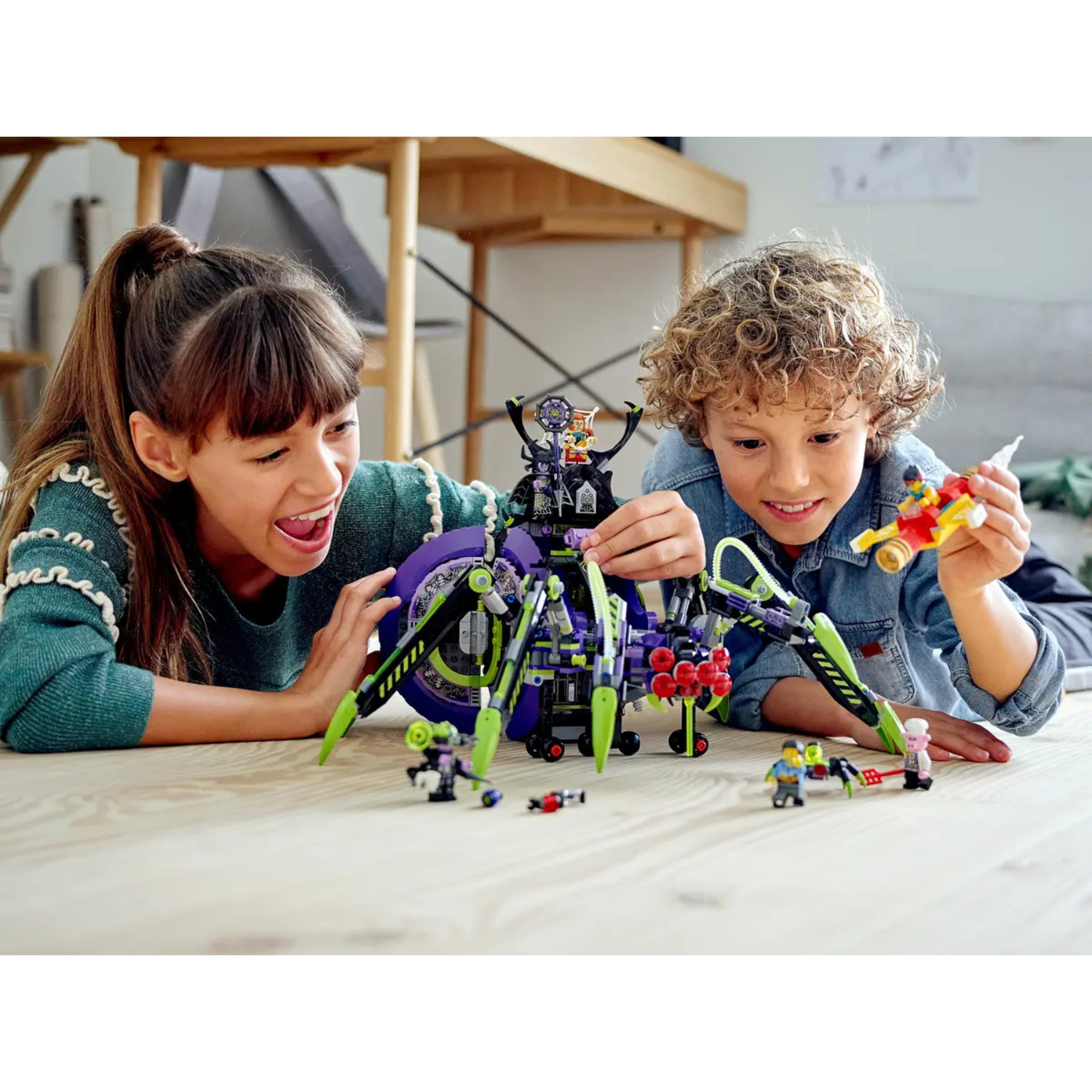 LEGO Monkie Kid Spider Queen Mech Set 80022 Kids Building Toy with 6 Minifigures