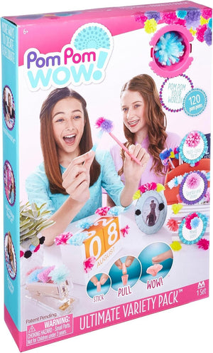 Pom Pom Wow Ultimate Variety Pack 120 Pom 135 Dots Kids Craft Kit Play