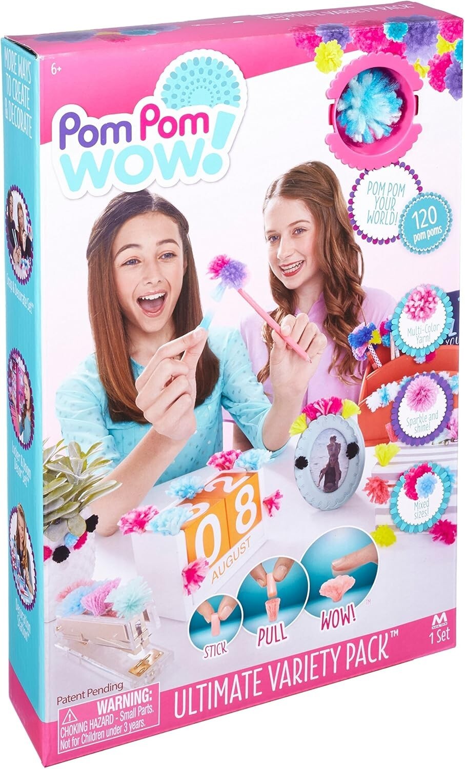 Pom Pom Wow Ultimate Variety Pack 120 Pom 135 Dots Kids Craft Kit Play