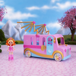 Royale High Styling Bus Official Playset with Doll Accessories Kids Toy Ages 3+