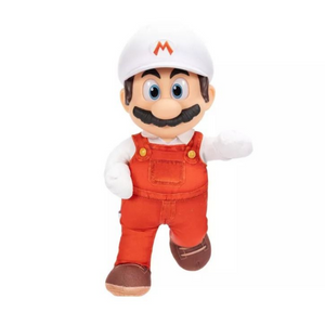 Super Mario Movie 2 Jumbo Roto Plush 14 Inch Fire Mario Posable New Toy