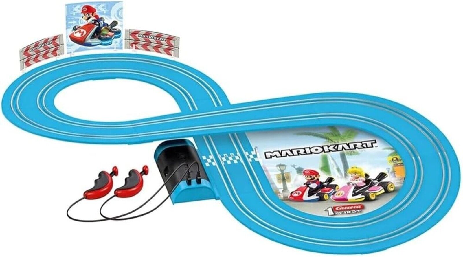 Carrera First  Mario Kart Slot Car Set  (Mario/Peach) Race Play Ages 3+ New Toy