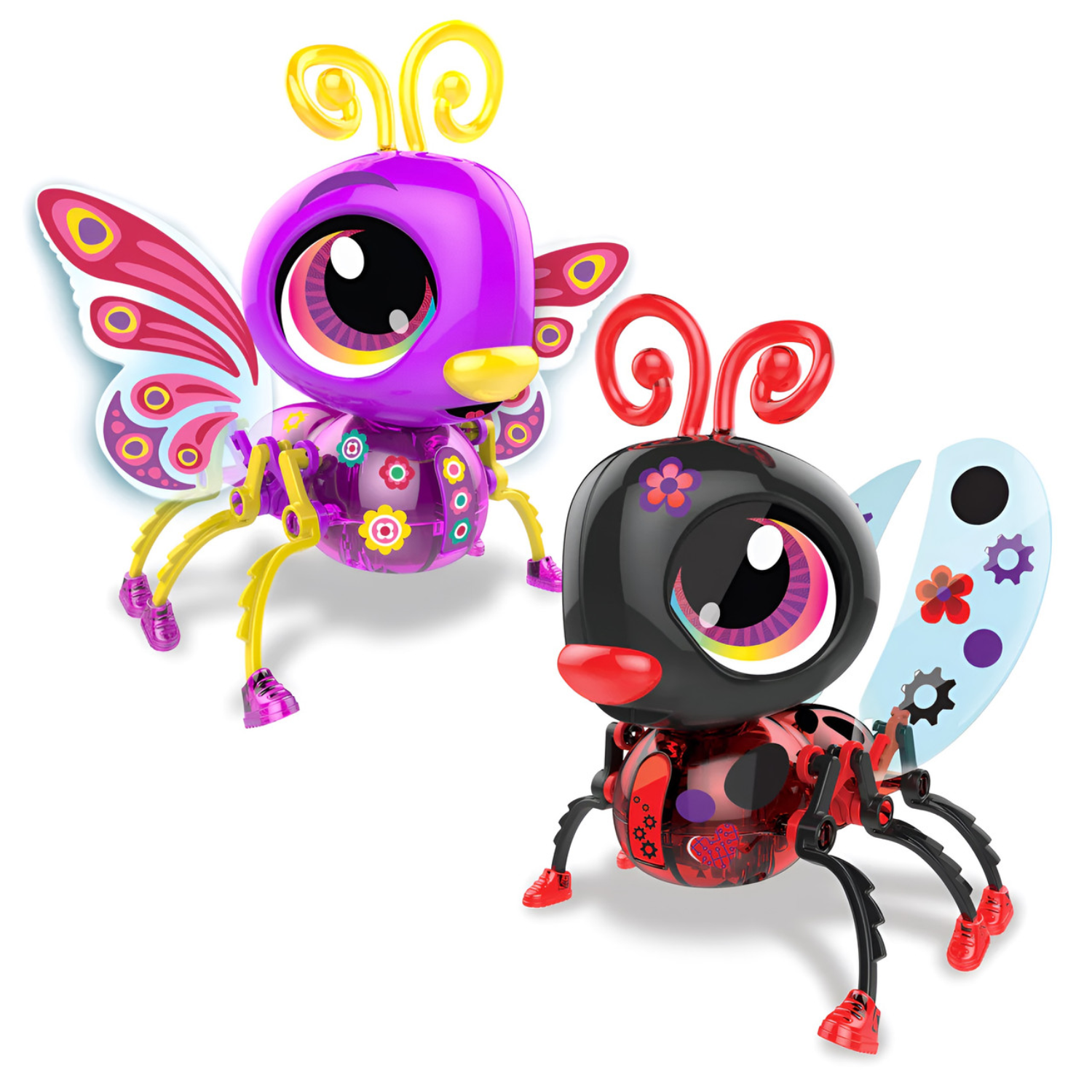 Build A Bot Butterfly and Ladybug Twin Pack Motorised Bug DIY Robotics Toy