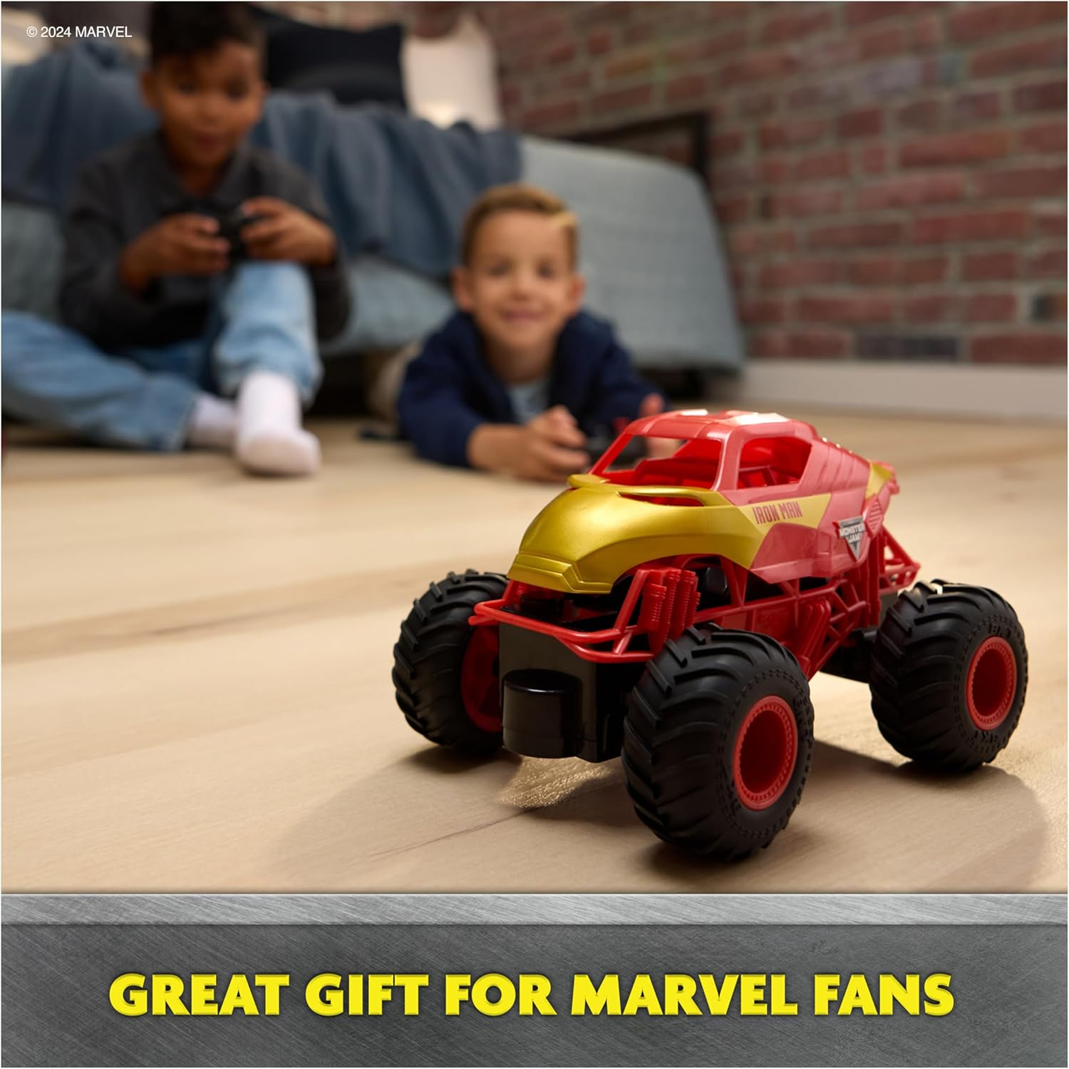 Monster Jam Iron Man RC Monster Truck 1 24 Scale Remote Control Race Drive PlyX2