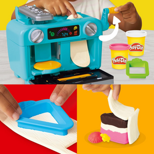 Play-Doh Super Slice Cake Playset New Toy Oven With Play Kitchen Accessories