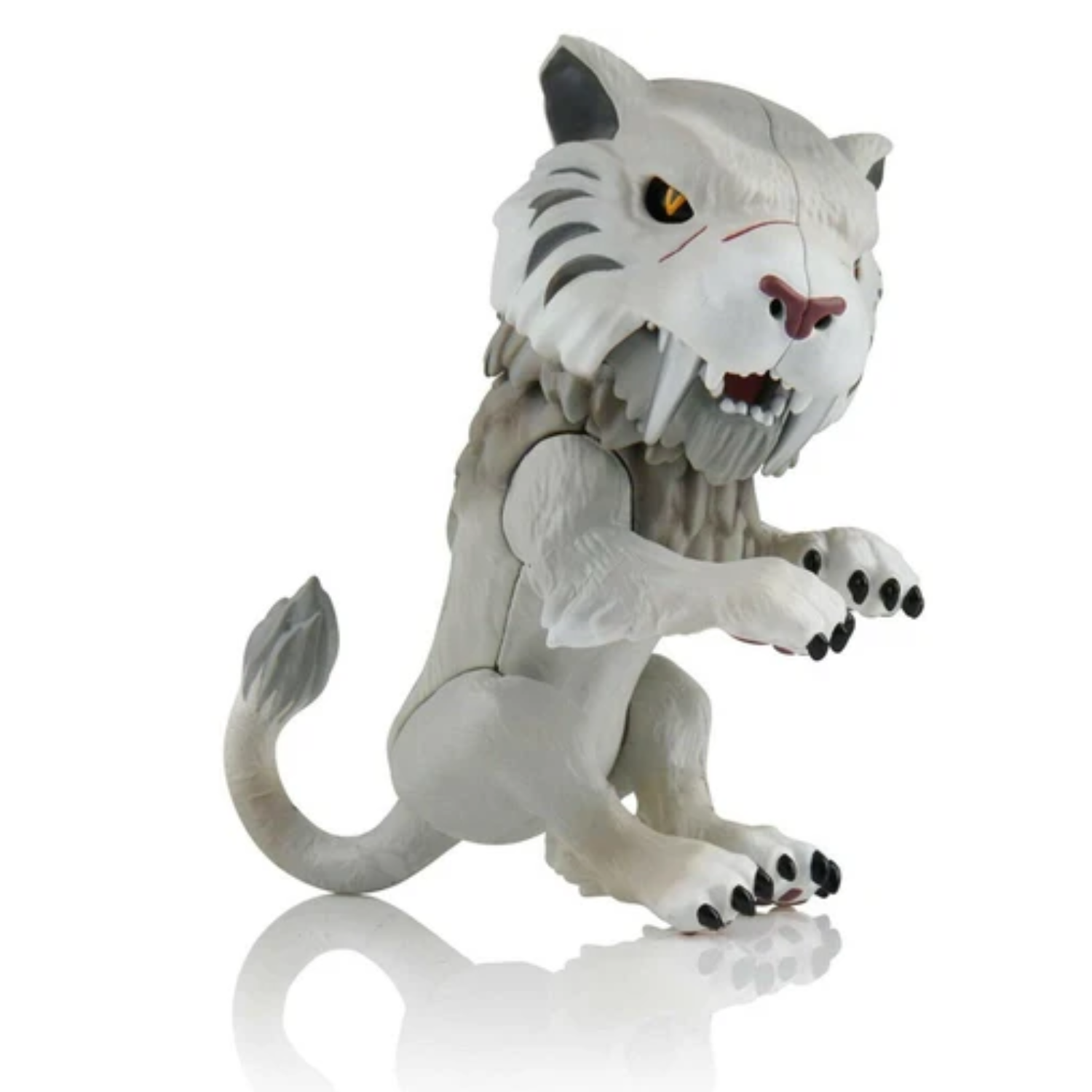 WowWee Fingerlings Untamed Tiger Sabretooth Silvertooth Interactive Toy Pet