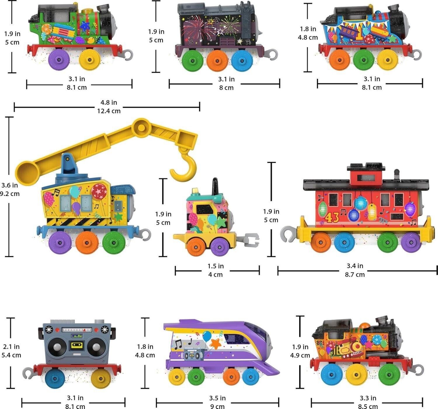 Thomas & Friends 7-Day Celebration Train Set  10 Diecast Metal Trains Cars Play