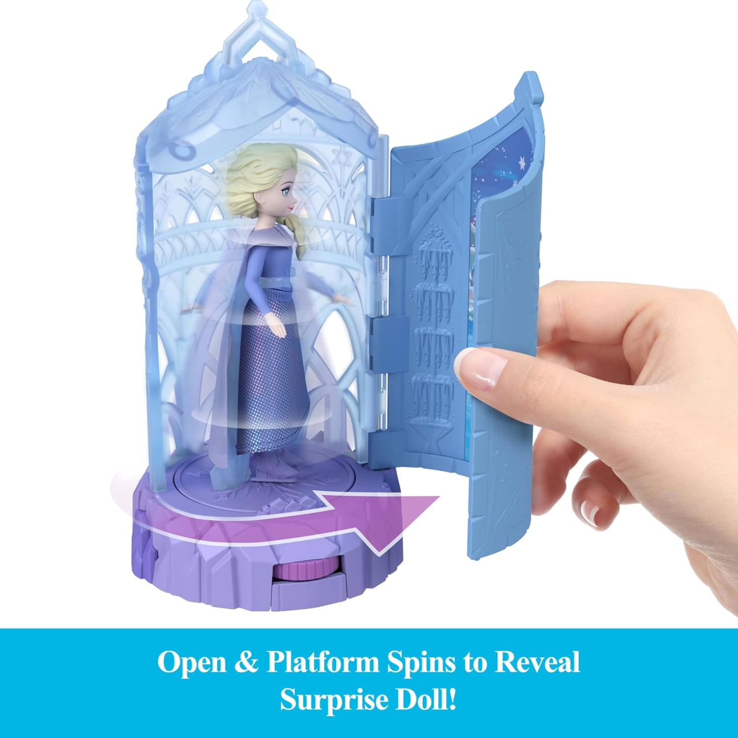 Frozen Ice Reveal 3 Small Doll Assortment Spin Surprise Playset Ages 3 + New Toy